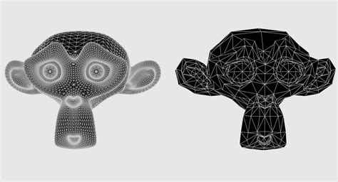 Low Poly Model に対する画像結果