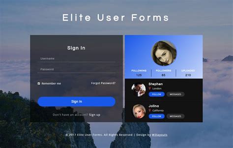 Image result for HTML User Form Template