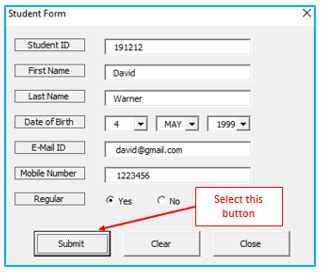 Image result for Excel VBA Data Entry GUI