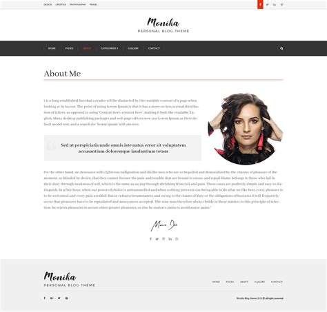Personal Blog Website Concept on Behance