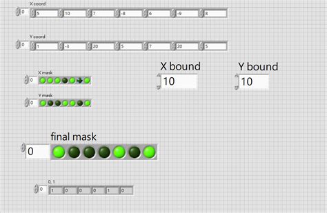 LabVIEW Boolean Array に対する画像結果