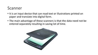 Image result for Labelled Diagram of Scanner Input Device