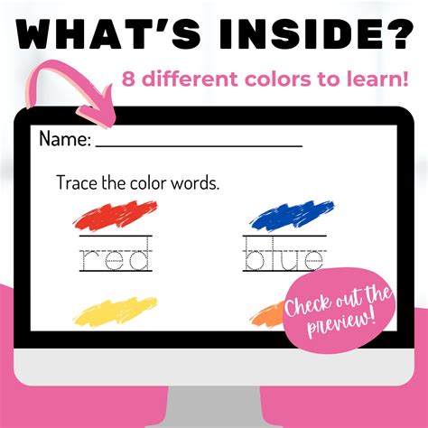 Image result for Identifying Color Words Worksheets