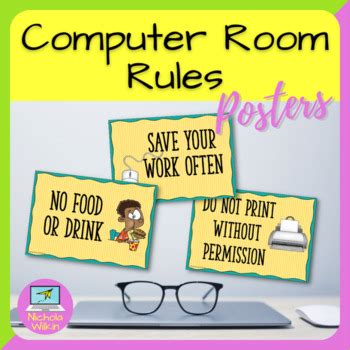 Image result for Computer Lab Rules Poster Set