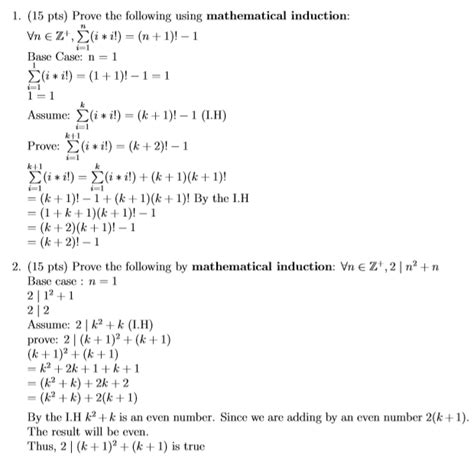 Image result for Discrete Mathematics Induction Examples
