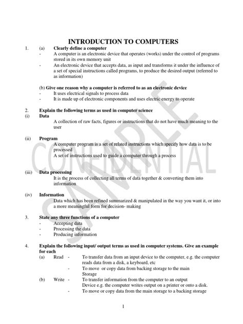 Computer Studies Questions and Answers に対する画像結果