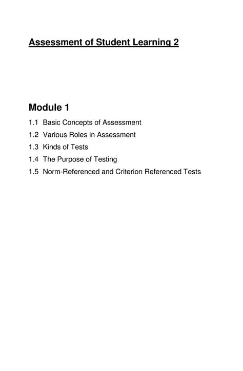 Image result for Module Assessment Panels
