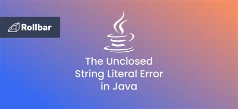 Image result for Unclosed String Literal Java Error
