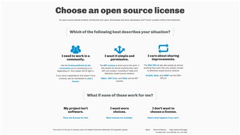 Chose a Open Source License に対する画像結果