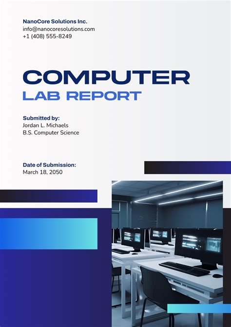 Image result for Cover Page for Lab Report