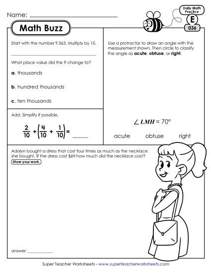 Afbeeldingsresultaten voor Daily Math Practice 4th Grade Answer Key Math Buzz