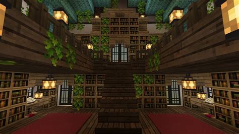 Image result for Minecraft Library. Interior