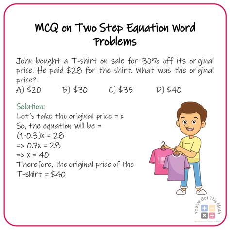 2 Step Word Problems Printable に対する画像結果