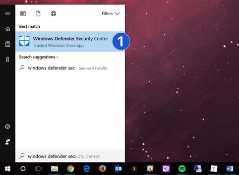Image result for Windows Defender Screen