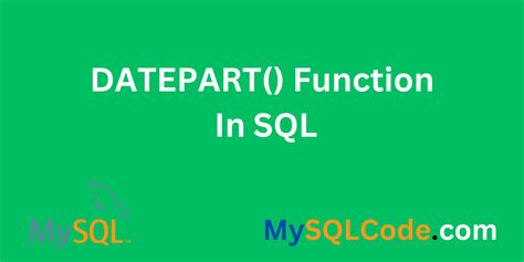 +Date Part SQL Function に対する画像結果