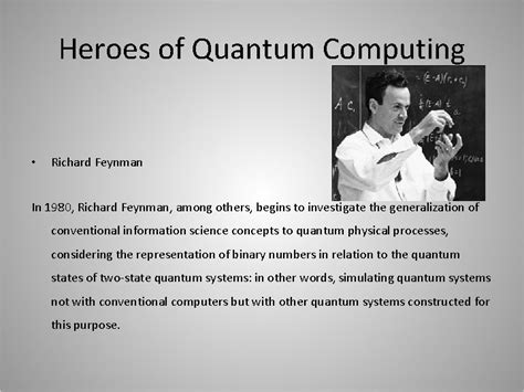 Image result for Richard Feynman Quantum Computing