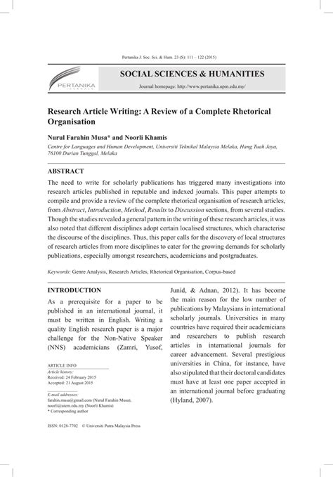 Afbeeldingsresultaten voor Research Paper Article Example