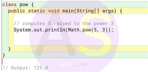 Raised to the Power in Java に対する画像結果