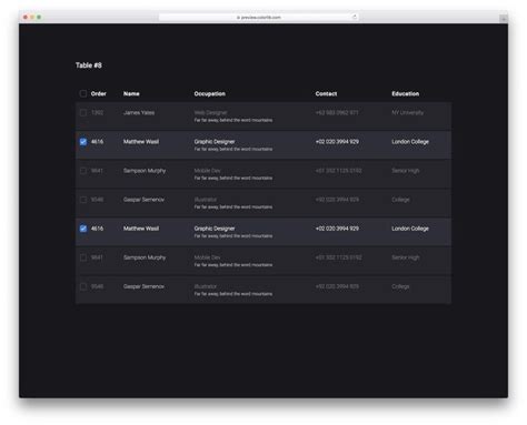 Afbeeldingsresultaten voor JavaScript Table CSS Beautiful