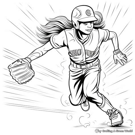 Image result for Softball Coloring Pages Printable