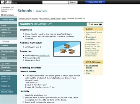 Rounding Numbers Lesson Plan PDF に対する画像結果