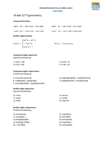 Mathematics Grade 12 Trigonometry Tutorial に対する画像結果