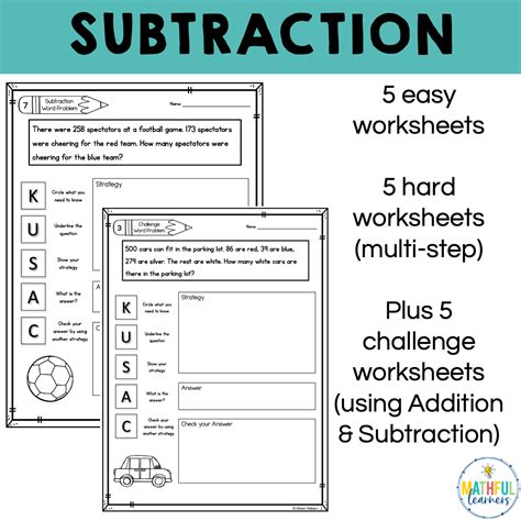 Image result for Addition and Subtraction Problem Solving Worksheets