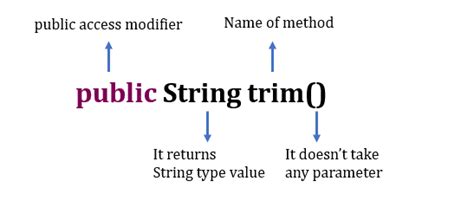 Image result for Trim Java Example