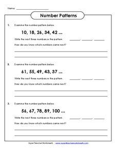 Image result for Number Patterns Grade 5