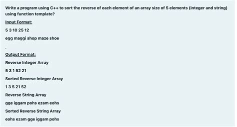 Code That Prints an Array in Reverse Order C に対する画像結果