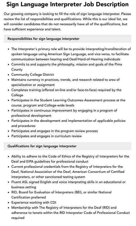 Image result for Sign Language Interpreter Career Information