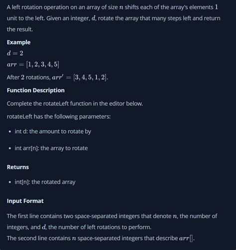 Image result for Left Rotation HackerRank Solution in Python