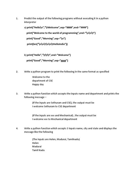 Image result for Printing Challenges Python Basic