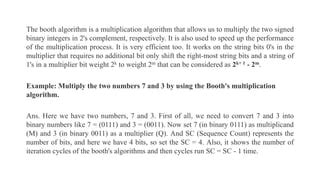 Image result for +Booths Algorithm Multiply Two Binary Numbers