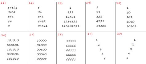 Image result for Pattern Printing in C