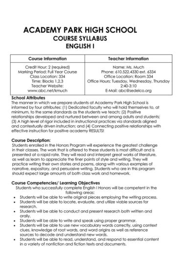 Image result for Course Syllabus Details