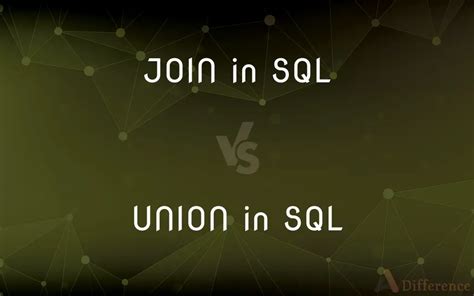 Image result for Difference Between Join and Union SQL