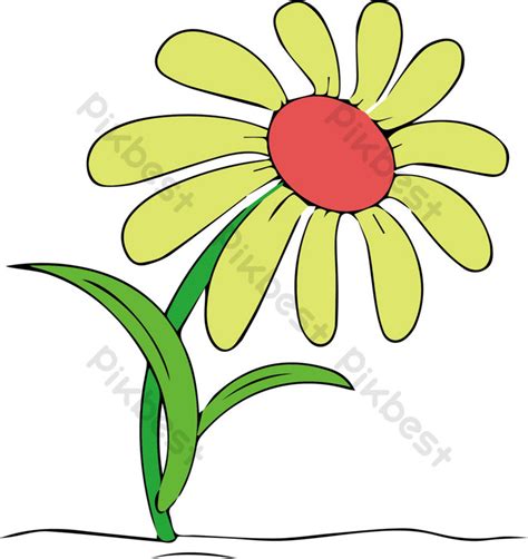 Image result for Single Flower Vector Free