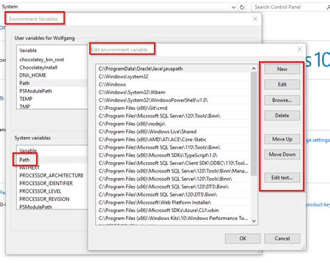 Image result for Environment Variables Editor
