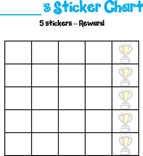 Afbeeldingsresultaten voor Blank Sticker Chart