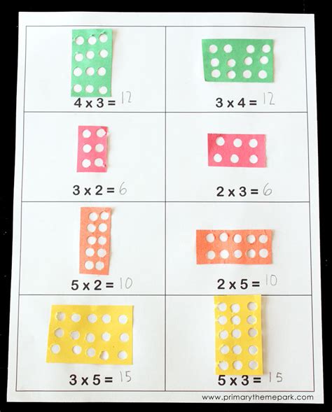 Afbeeldingsresultaten voor Array Examples for Multiplication