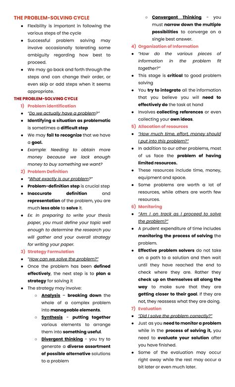 Image result for Problem Solving Cycle in Psychology