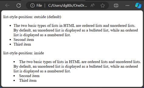 Image result for HTML Unordered List Type Attribute