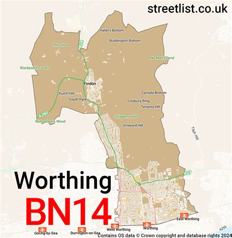 Image result for BN Postcode Region