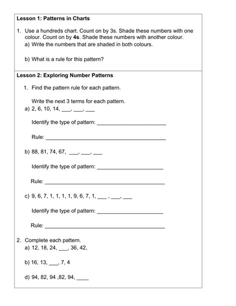 Image result for Numeric Patterns Grade 6