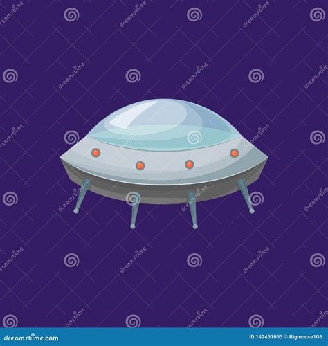 Toradh íomhá ar Alien Spaceship Cartoon UFO