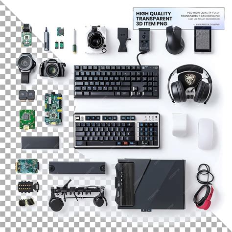 Toradh íomhá ar Computer Peripherals Black Background