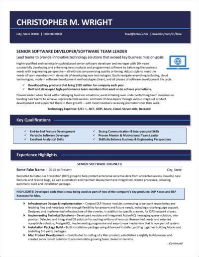 Image result for Software Developer Resume Opening Statement Examples