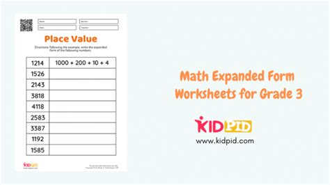 Image result for Expanded Form Activity for Grade 3