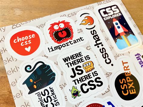 Image result for HTML CSS Logo Stickers